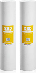 Max Water 20" x 4.5" 10 Micron Sediment Water Filter, Whole House Water Filter Replacement Cartridge, Melt Blown Polypropylene (PP), Fits Any Standard 20 Inch Filter Housing, 2 Pack