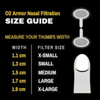 O2 Armor Nose Filters for Welders & Allergies - Nose Filter for Dust - Nasal Filters for Welding - Nose Dust Mask for Construction (30 Pack - 3x10, Size X-Small)