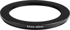 67-52mm Metal Step-Up/Down Ring Adapter Compatible with Mirrorless Cameras DSLR Lens, UV CPL ND Filter Thread Converter, Black