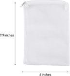 10 Pieces Aquarium Filter Bags Fish Tank Media Mesh Filter Bags Net Bag with Zipper for Charcoal Pelletized Remove Activated Carbon, Biospheres, Ceramic Rings