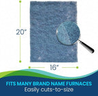 Natural Fiber Hog Hair Furnace Door Filter for Mobile, Manufactured and Modular Homes (16 x 20)