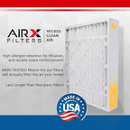 AIRX FILTERS WICKED CLEAN AIR. 16x20x5 Air Filter MERV 11 Compatible with Lennox X0582 Air Filter 2 Pack