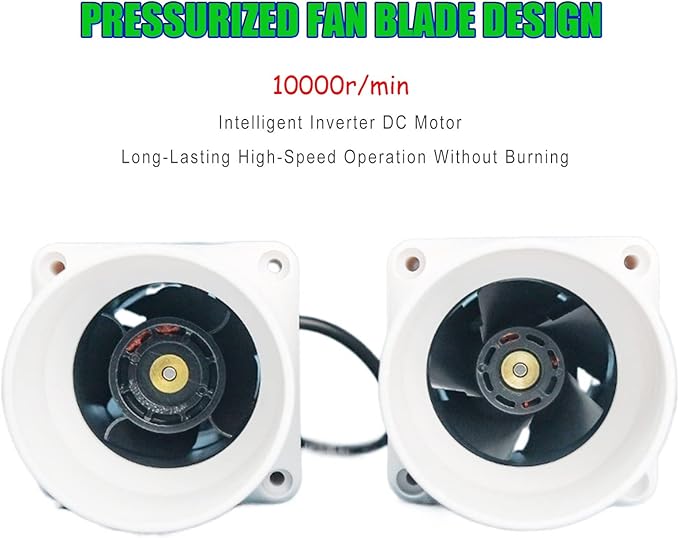 14W 2.3Inches Duct Inline Fan 60mm Mini Intake Fume Extractor Low Noise 57CFM Air Circulation Vent Blower for Fan Filter Grow Tent Ceiling Wall (Color : Not Adjustable Speed)