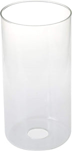 GoLucky Glass Cylinder Shade Accessory for Lamp Fixture - Replacement Glass Piece with 1-5/8 Inch Fitter - 3.5"(D) x 8"(H)