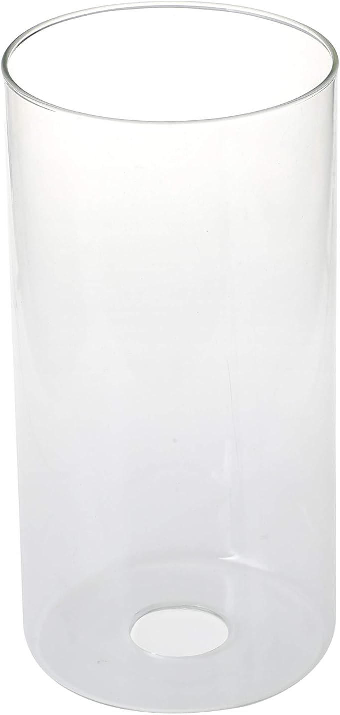 GoLucky Glass Cylinder Shade Accessory - Glass Lamp Fixture Shade Replacement - 1-5/8 Inch Fitter - 3.5"(D) x 5"(H)