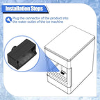 Ice Maker Filter for GE Profile Opal Ice Maker 1.0 and for GE Opal 2.0 Nugget Ice Maker, Water Filter Replacement for Nugget Ice Maker,Filter Replacement Parts (2 Pack)