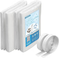 UCINNOVATE 32Ft² MERV 13 AC Vent Filters Kit, 2 Pack 20"x117" Cut to Size Air Filter Material with 125" Installation Tape, Electrostatic Vent Filters for Home Floor HVAC Heating Intake Registers
