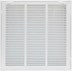 16"W x 16"H [Duct Opening Size] Steel Return Air Filter Grille - Removable Face/Door for 1 inch Filters -HVAC Vent Cover Grill - White [Outer Dimensions: 18 5/8"W X 18 5/8"H]