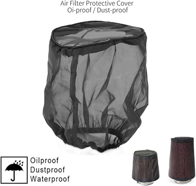Air Filter Cover, Air Filter Wrap Sock for Cone Cold Air Intake Filters, Air Filters Cleaner Kits Dustproof Protective Cover