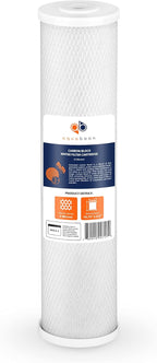 Aquaboon Carbon Water Filter Replacement - 5 Micron 20 x 4.5 inch - Whole House CTO Carbon Block Water Filter Cartridge Compatible with FC25B, EPM-20BB, CB-BB-20, 155783-43, 4 Pack