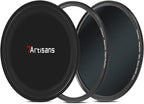 7artisans Nano Magnetic Filter UV Filter ND Light Reduction Filter/CPL Polarization Filter/GND Gradient Filter/Black Mist 1/4 Portrait Photography Filter Suitable for Lens(77mm ND1000)