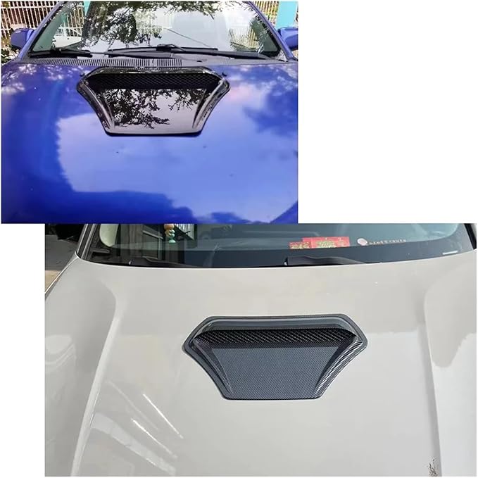 Compatible For BMW E60 E36 F10 F30 Compatible For Golf 5 6 7 Mk7 Compatible For Fiat 500 Universal Car Front Hood Air Flow Ve(Carbon Look)