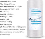 Geekpure 10 Inch String Wound PP Sediment Replacement Filter Cartridge for Whole House Water Filtration-4.5" X 10"-5 Micron-Pack of 4