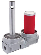 Rockwood 1/2 in. Npt 2 Stage Air Drying System Particulate Air Filter Coalescing Filter Air Pressure Regulator Combo - Metal Bowl, Auto Drain, Bracket, Gauge