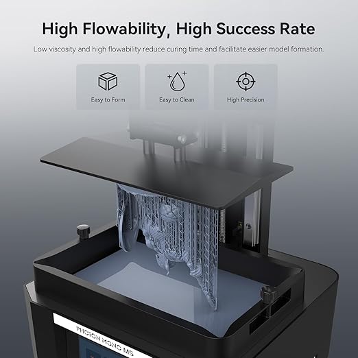 ANYCUBIC ABS-Like Resin Pro 2 Bundle, Upgraded 8K 3D Printer Resin with Enhanced Strength and Toughness, Wide Compatibility for All LCD Resin 3D Printers (4Packs*1kg White, 4kg in Total)