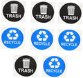 DOITOOL 8pcs Waterproof Trash Can Stickers for Recycling Classification Sturdy Waste Sorting Labels for Home Kitchen Office Use