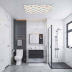 Fluorescent Light Covers for Ceiling Lights Watercolor Dragonfly Magnetic Light Filters 1 Pack 4x2 ft Colorful Linen Ceiling Lights Cover for Classroom Office School Home Drop Lamp Decor