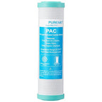 10"x2.5" Polypropylene and Carbon Block Compound Filter,5 Micron Water Filter Cartridge Replacement for Under Sink Water or RV Filter System,Highly Effective Reduces Sediment,Chlorine,Bad Taste&Odor