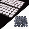 [64 pcs Synthetic Filter Paper Stickers (20mm Diameter)]+[64 pcs Self Healing Injection Ports (20mm Vial Rubber Stop)]