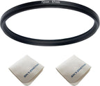 72mm Lens to 67mm Camera Lens Adapter 72mm to 67mm Step Down Ring Adapter Ring for All Brands of UV ND CPL, with Premium Lens Wiping Cloth 2 Pack (72mm-67mm)