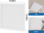 14x14x1 MERV 11 Air Filter, Quality AC/HVAC Furnace Filter，1 Reusable ABS Frame + 4 Pack Replaceable Filter Media，Breathe Fresher and Cost-effective