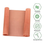 Copper Mesh Screen - 19.7" x 39.4", 40 Mesh, Dense Filter, 99.9% Pure Copper Fabric DIY Kit for Window Protection