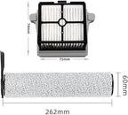 Compatible For Tineco, Floor One S7 Steam Main Brush Hepa Filter,Steam Wet Dry Vacuum Cleaner Floor Scrubber Parts(E)