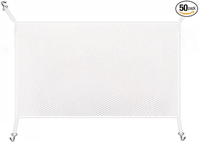 Car Grill Mesh – Premium Bug Screen for Automotive Grille, Radiator Protection, Debris Prevention with Durable Net (White)