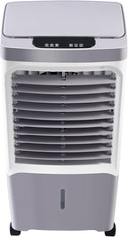VEVOR Evaporative Air Cooler & Swamp Cooler, 1800 CFM Air Conditioner with 6.8 Gallon Water Reservoir, Remote Control, 12H Timer, 4 Ice Containers, 3 Fan Speeds, Air Humidifier, and Silent Operation