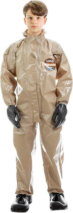 MIRA SAFETY Suit Disposable Protective Coverall with Hood and Elastic Cuff Size (YL)