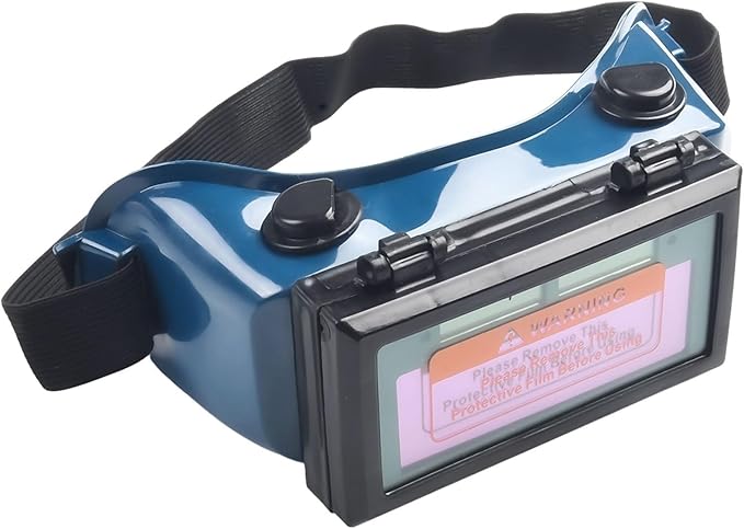 Auto Darkening LCD Welding Lens for MIG for TIG for MMA, Solar Powered Welding Eyepiece with DIN3-11 Shade, 108x50mm Filter, PVC+LCD Glass, for Protection During Grinding and Cutting
