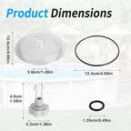 Pool Leaf Trap Cover Lid – Sand Filter Replacement Kit | Leaf Catcher Filtration Cap for Specific Model Pumps Repair Part Not Compatible with 14 or 16 Inch Equipment Pool Cleaning Accessory