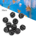 Plastic Biochemical Filter Balls, 30PCS, Durable & Recyclable, for Freshwater and Seawater Aquarium Fish Tanks Biofiltration