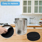 7.25inch Charcoal Filters for Compost Bucket, 3 Pack Compost Filter for Countertop Bin Pail, Activated Carbon Replacement Filters for Kitchen Compost Bins, Home Bucket Compost Bin Refill, Round