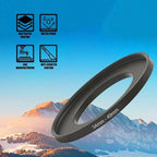 YAMAFOO 40.5mm to 67mm Step-Up Ring/Step Down Rings Filter Adapter for All Brands UV ND CPL Metal Ring Step-Up Rings Adapter Filter,Black (40.5-67)