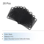 MECCANIXITY 20PCS PC Dust Filter, 40mmx40mm PVC Computer Case Cooler Dustproof Mesh Cover Fan Grills for Computer Chassis Speaker, Black