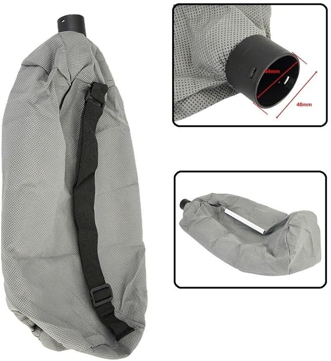 Wall Grinder Vacuum Bag for Dust- Self-Priming Sandpaper Machine, Dust Collector Replacement Part for Renovation Tools, Grey(2PCS)