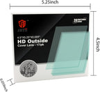 17pcs Welding Helmet HD Outside Cover Lens 4.5"X5.25"X0.059" for Welding Helmet Replacement Outside Lens Filter Covers
