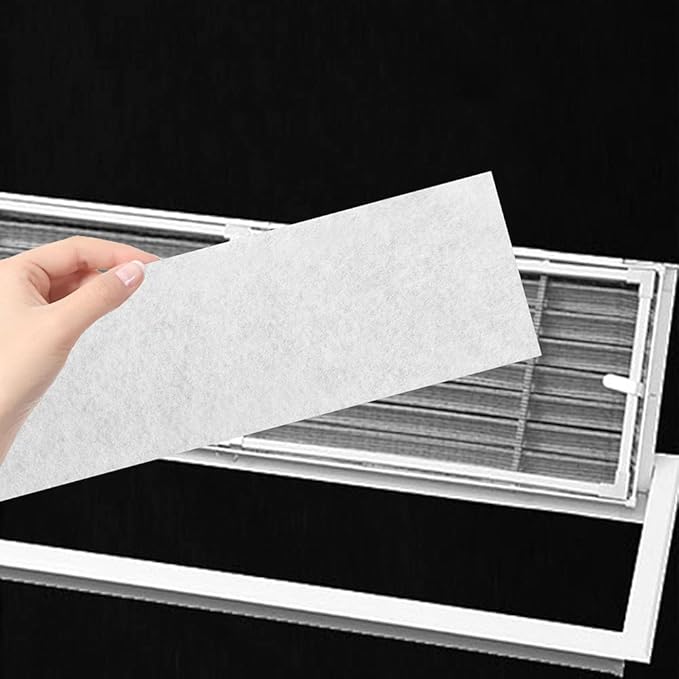 20 Pcs 12 x 4 In Air Vent Filters - 1 Pack of 20 Register Vent Dust Filters for Trapping Dirt, Dust, Smoke, Pollen (10x23-20 Pcs)