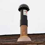 OdorHog Vent Stack Pipe Filter 4 Sizes, Black ABS with Mushroom Cap, Removes Outdoor Septic and Sewer Odors (1.5-inch)