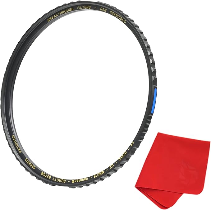 52mm X4 UV Filter for Camera Lenses - UV Protection Photography Filter with Lens Cloth - MRC16, Schott B270, Nano Coatings, Ultra-Slim, Weather-Sealed by Breakthrough Photography