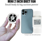 18W 12V Duct Extractor Fan 2” 50mm with 20mm PVC Pipe Interface 32 CFM Air Circulation Vent Blower for Heating Cooling Greenhouse (Color : Adjustable Speed, Size : 50mm/20mm)