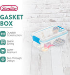 Sterilite 24-Pack Gasket Box, Weather-Resistant Storage Bins with Latching Lids, 7.5 Quart - Heavy-Duty Organizing Containers for Closet, Bathroom, and Office