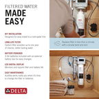 Delta Clarifi High Flow Under Sink Water Filter System, Water Filter for Kitchen and Bathroom Sink Faucet, DWQ3501510