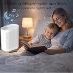 Azeus FS32 True HEPA Air Purifier for Large Rooms, White, High CADR 400m³/h, Smoke Dust Pet Dander Removal, Auto Mode with Air Quality Sensor
