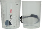 3M PPS 2.0 Spray Gun Cup, Lids and Liners Kit, 26024, Large, 28 Ounces, 200-Micron Filter, Use for Cars, Furniture, House and More, 1 Paint Cup, 50 Disposable Lids and Liners, 32 Sealing Plugs
