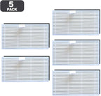 Washable HEPA Filters For Uninell UR3 Robot Vacuum Cleaner, Filter Paper Captures Fine Dust, Sturdy And Long-Lasting, Helps Keep Air Fresh And Floors Hygienic(5 PACK)
