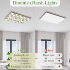 Fluorescent Light Covers for Ceiling Lights Deserts Camels Magnetic Light Filters 2 Pack 4x2 ft Southwest Date Trees Ceiling Lights Cover for Classroom Office School Home Drop Lamp Decor