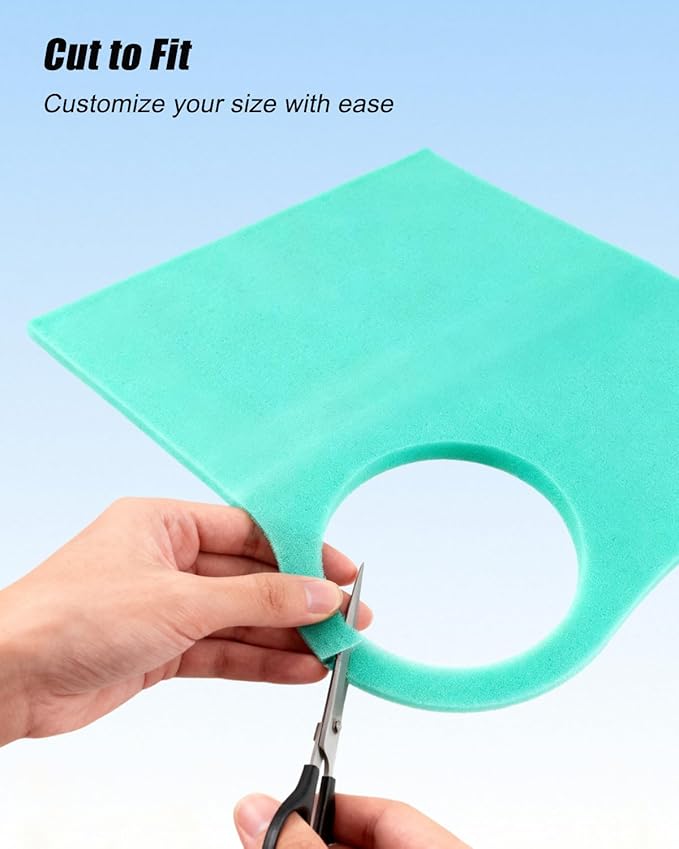 Foam Air Filter Material Sheet Fit for Uni Filter-BF-1 BF1 14" X 17" X 5/8" Most Motorcycles ATV Scooters Off-Road Motorcycles UTV, Cuttable and Reusable
