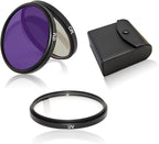 43mm UV/CPL/FLD Lens Filter Kit, Multi-Coated HD Optical Glass Camera Filter Set Ultra Slim Aluminum Alloy Frame with Portable Travel Case for Camera Lens